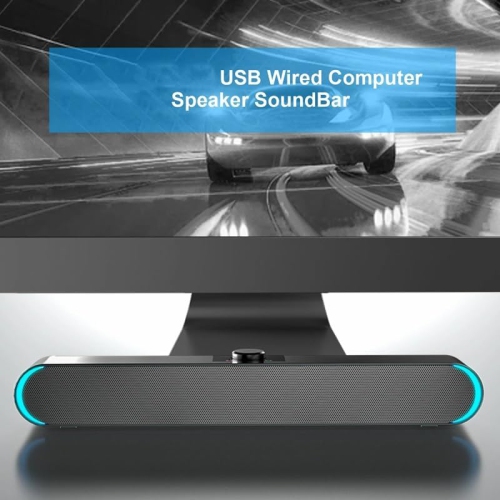 Wired Computer Speakers Stereo Subwoofer Powerful Music Player Bass Surround Speakers 3.5mm Audio
