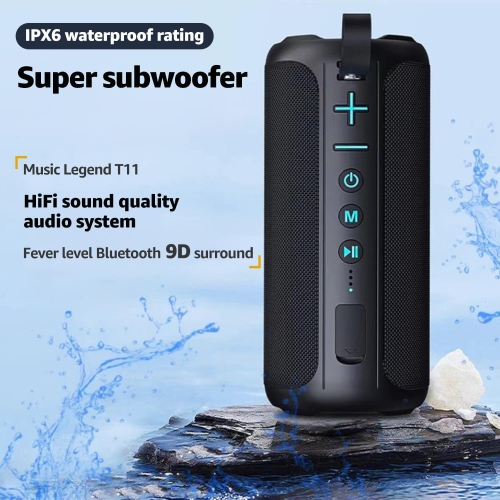 Wireless Speaker - Superior HD Sound, Ultra-Portable Wireless Design, IPX6 Waterproof, 6 Hours Extended Play Time, TWS Pairing, Great for Home,