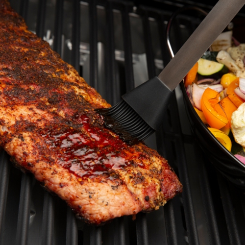 Ensemble d'outils pour barbecue à poignée souple GrillProDeluxe - 7 pièces