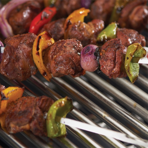 Ensemble d'outils pour barbecue à poignée souple GrillProDeluxe - 7 pièces