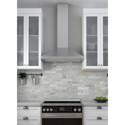 Pyramid 30" 400 CFM Ducted Wall-Mount Pyramid Range Hood in Stainless Steel