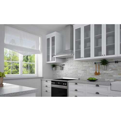 Pyramid 30" 400 CFM Ducted Wall-Mount Pyramid Range Hood in Stainless Steel