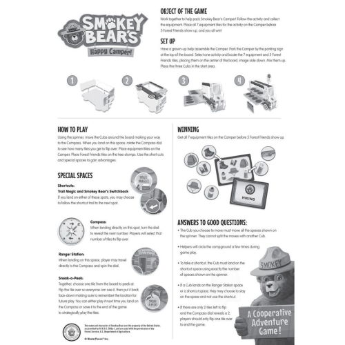 Smokey Bear Happy Camper Coop Game