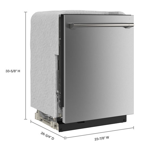 Lave-vaisselle encastrable 24 po 47 dB avec cuve en inox et troisième panier de Maytag - Inox résistant à la rouille