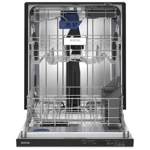 Lave-vaisselle encastrable 24 po 47 dB avec cuve inox et troisième panier de Maytag - Blanc