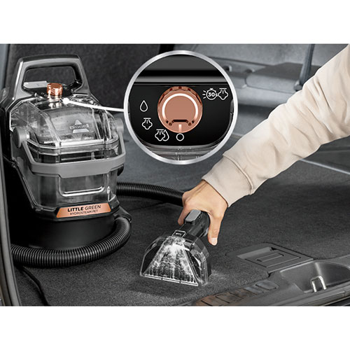 Nettoyeur en profondeur portatif HydroSteam Pet de Bissell - Noir/Cuivré