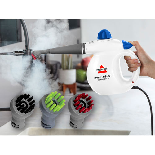 Nettoyeur à vapeur portatif Steam Shot OmniReach de Bissell - Blanc