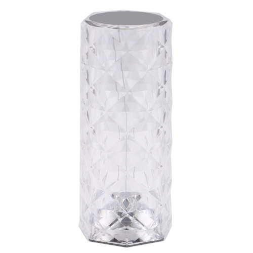 GREEN SCENIC  16-Color Crystal Table Lamp - Touch Dimming + Remote Control, Dimmable Led, Romantic Rose Light Projection, Suitable for Bedroom