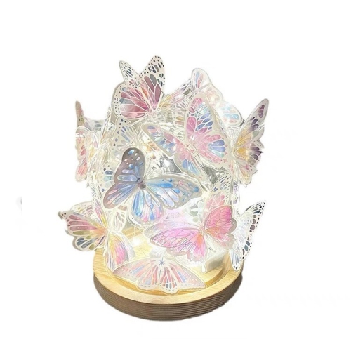 GREEN SCENIC  USB Butterfly Atmosphere Light - Diy Handmade Set, Creative Gift for Girls/teachers, Atmosphere Light Bedroom Bedside Night Light (12 15