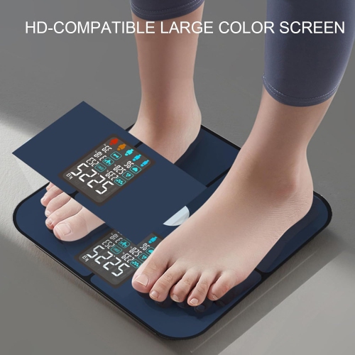 Digital body fat scale Home Smart Scale – measures fat, water, heart rate, tempered glass, non-slip