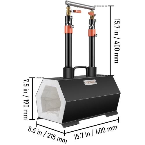VEVOR Propane Forge Portable,Double Burner Tool and Knife Making,Large Capacity Blacksmith Farrier Forges,Mini Furnace Blacksmithing, Gas Forging