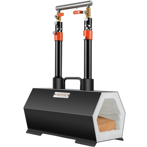 VEVOR Propane Forge Portable,Double Burner Tool and Knife Making,Large Capacity Blacksmith Farrier Forges,Mini Furnace Blacksmithing, Gas Forging