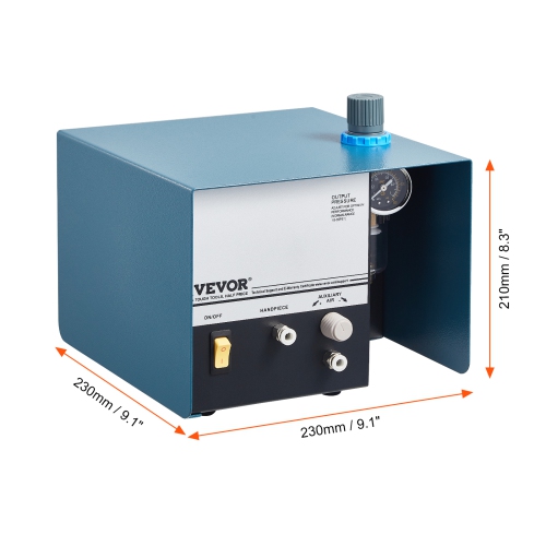 VEVOR 2800 RPM Pneumatic Jewelry Engraver,60W Single Head Pneumatic Hand Engraving Machine, DIY Impact Engraver with Foot Pedal 0-60 PSI Adjustable,