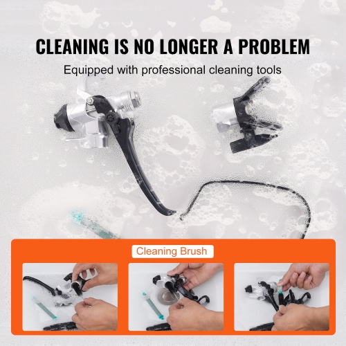 VEVOR 750W 3000PSI High Efficiency Electric Stand Airless Sprayer, Fine And Even Painting Effect, Handheld Paint Sprayers for Home Interior and