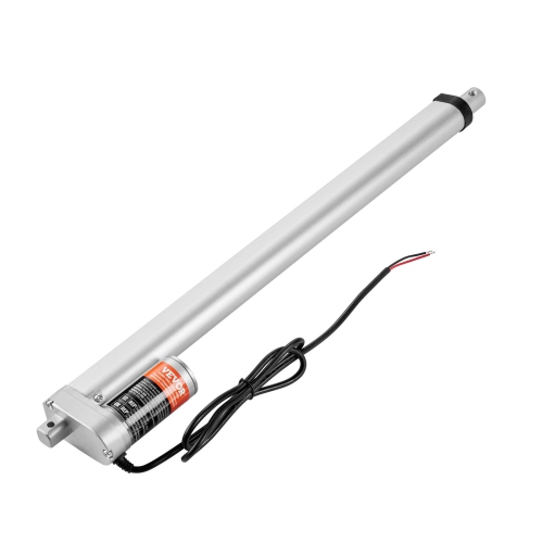 VEVOR 12V Linear Actuator, 18 Inch High Load 330lbs/1500N Linear Actuator, 0.19"/s Linear Motion Actuator with Mounting Bracket and IP54 Protection