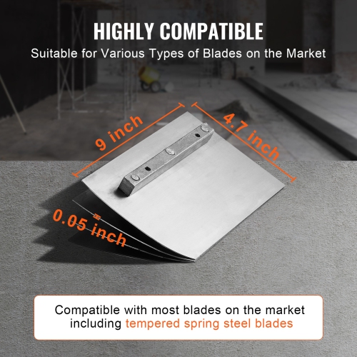 VEVOR 24" Power Trowel, Walk-Behind Cement Trowel with Float Pan, 6HP Gas-Powered Smooth Concrete Surface Finisher, Heavy Duty Screed Concrete Cement