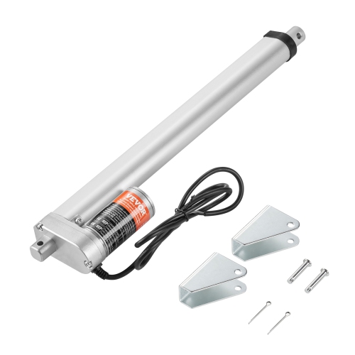 VEVOR 12V Linear Actuator, 12 Inch High Speed 0.55"/s Linear Actuator, 220lbs/1000N Linear Motion Actuator with Mounting Bracket and IP54 Protection