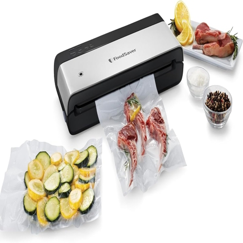 Image 1 of 8.. FOODSAVER Compact Vacuum Sealer, Stainless Steel
