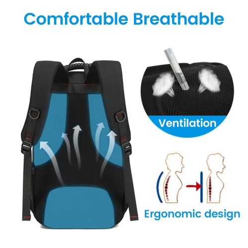 Travel Backpack, Waterproof Computer Backpack, Casual 17 Inch Computer Backpack with USB Port