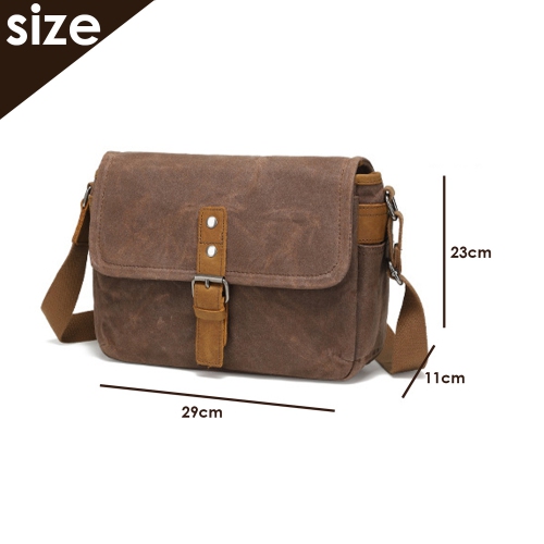 Vintage Canvas Shoulder Bag, Camera Bag, Messenger Bag, Men's Business Small Shoulder Bag, Casual Chest Bag