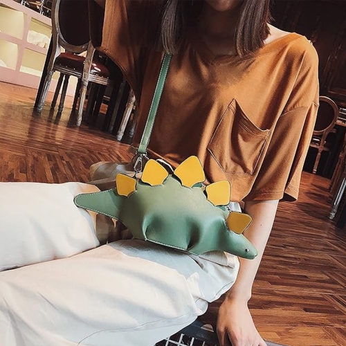 Sac à bandoulière Novelty Animal Shape Design, sac messager Dinosaur, sac pochette portatif idéal pour les déplacements quotidiens