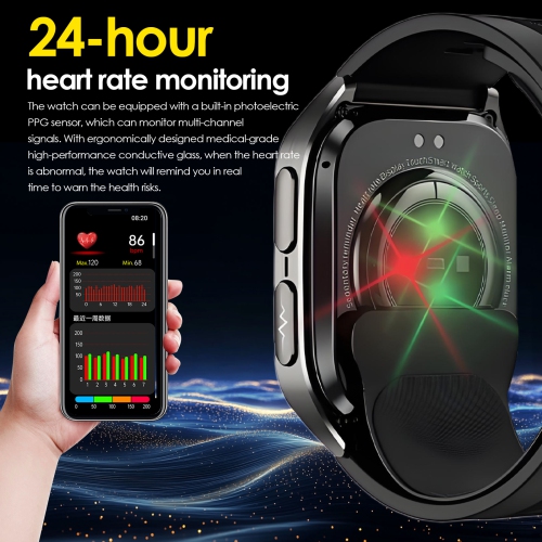 Smart Watch, Bluetooth Call Sports Watch With Air Pump, Can Detect ECG, Blood Pressure, Blood Oxygen, Blood Sugar, Heart Rate, Uric Acid, and Blood