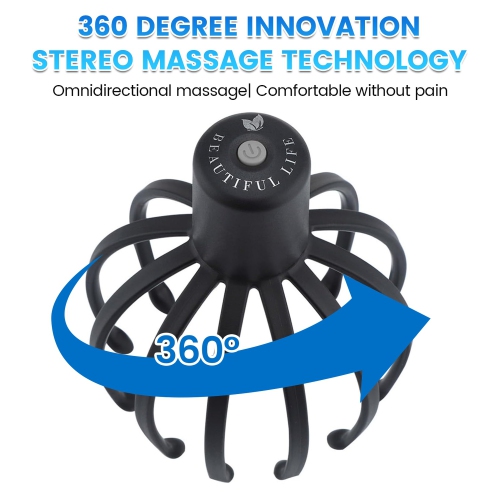 Multi-Claw Electric Massager, Head Scalp Kneading Massager, Eight-Claw Electric Head Massage Claw
