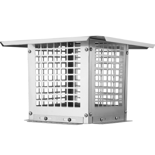 VEVOR 9 x 9 inch Chimney Cap, 304 Stainless Steel Fireplace Chimney Cover, Not Easily Toppled & Practical Accessories, Fits Mesh Flue Covers Outside