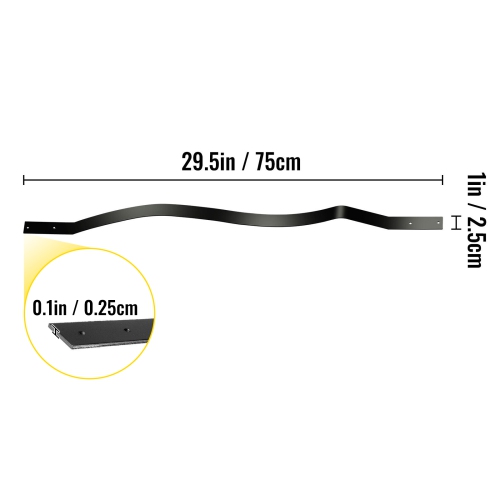 VEVOR 61 Pack Deck Balusters, Metal Deck Spindles, 29.5"x1" Staircase Baluster with Screws, Aluminum Alloy Deck Railing for Wood and Composite Deck,