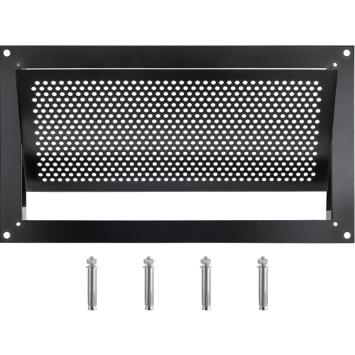 VEVOR 8" H x 16" W x 2" L Crawl Space Flood Vent Foundation Flood Vent to Reduce Foundation Damage and Flood Risk, Black, Wall Mounted for Crawl