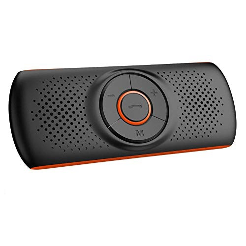 Haut-parleur mains libres Bluetooth pour l'auto, kit sans fil pour la conversation mains libres，Lecteur de musique, micro intégré/lecteur de cartes TF