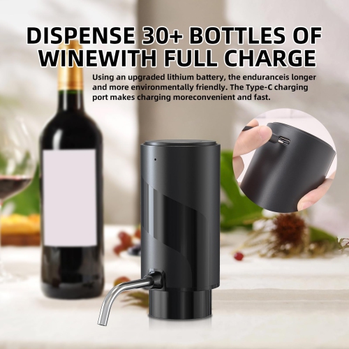Wine Aerator Electric Wine Decanter Automatic Wine Aerator, One Touch Wine Dispenser Wine pourer