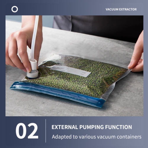 Electric Vacuum Sealer Built-In Cutter Knife Dry/Wet Food Sealed Packaging Kitchen Food Storage Seal Touch Key With 50pcs Bags