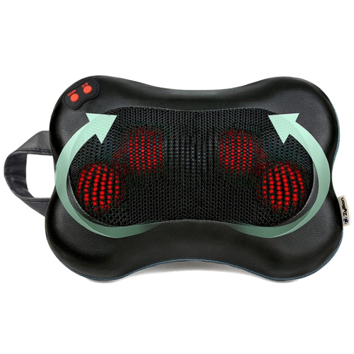 Shiatsu Back and Neck Massager Cordless Rechargeable 3D Kneading Massage Pillow with Heat for Muscle Pain Relief