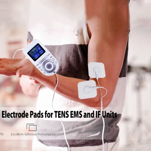 Tens Machine 12 Modes Electric Body Pulse Massager Digital Therapy Machine EMS Muscle Stimulator with Electrodes Pads Tens Unit