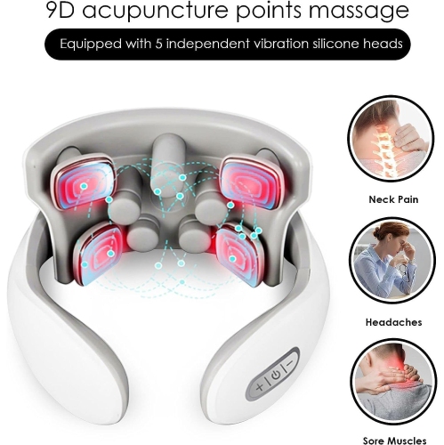 Appareil de massage électrique portatif haute fréquence pour le cou et le dos Fonctions multiples
