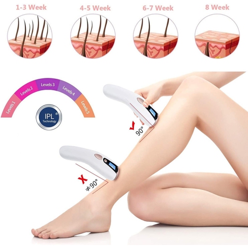 Laser Hair Removal Device IPL Laser Permanent Hair Removal Device for Women and Men, Painless Hair Remover Whole Body Facial Armpits Back Legs