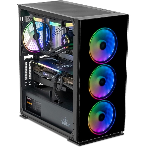 YEYIAN Yari X13 Gaming PC Intel Core i7 13700KF 5.4 GHz, RTX 3070 Ti Desktop Computer, 32GB DDR5 5200Mhz, 1TB SSD + 2TB HDD, 850W Gold PSU, Z790