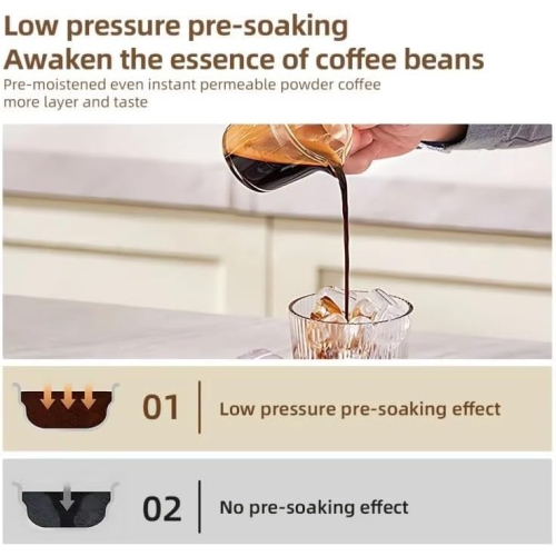 Italian coffee machine household high pressure extraction small office semi-automatic Italian espresso steam milk foam