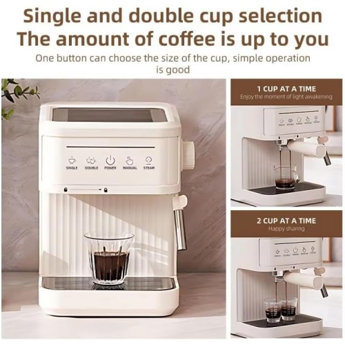 Italian coffee machine household high pressure extraction small office semi-automatic Italian espresso steam milk foam