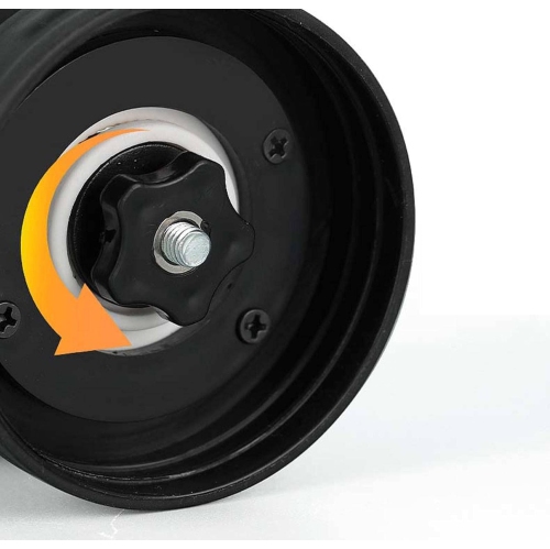 Small Manual Coffee Grinder Conical Burr Grinder Portable Manual Grinder Hand Crank Coffee Grinder for Camping Outdoor Kitchen Bar - White Double Jar