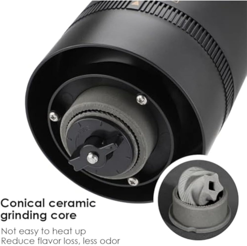 Portable Electric Coffee Grinder, Rechargeable Mini Coffee Grinder with Multiple Grind Settings, Adjustable Automatic Burr Coffee Bean Grinder,White