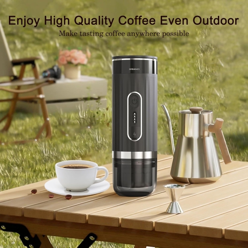 Portable espresso machine, mini espresso machine, self-heating grinder coffee machine, handheld coffee machine, capsule coffee machine, suitable for