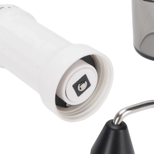 Moulin à café portatif moulant à la main Moulin à café portatif haute efficacité à mouture manuelle [blanc - 40 réglages externes]