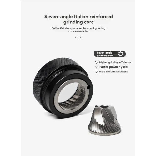 Moulin à grains de café à trois niveaux à manivelle à la main Moulin à café à broyage à la main Moulin à café manuel sept étoiles