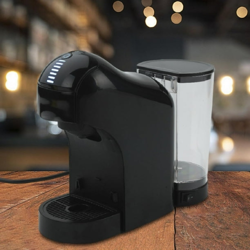 Italian coffee machine single cup coffee machine capsule coffee machine with removable water tank home cappuccino latte machine - black