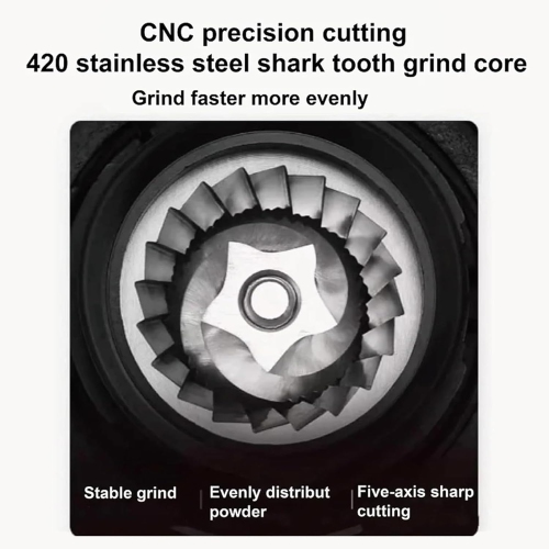 Coffee Grinder, 80W Electric Coffee Maker, Coffee Bean Grinder, 25 Coarse and Fine Settings, for Espresso/Drip Coffee/French Press Coffee/Americano,