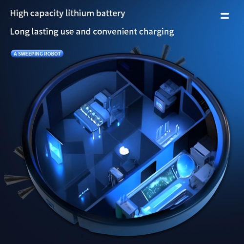 Smart sweeping robot - 1800Pa strong suction, three-in-one, sweeping and mopping, dual control, automatic mopping, ultra-thin body(white)