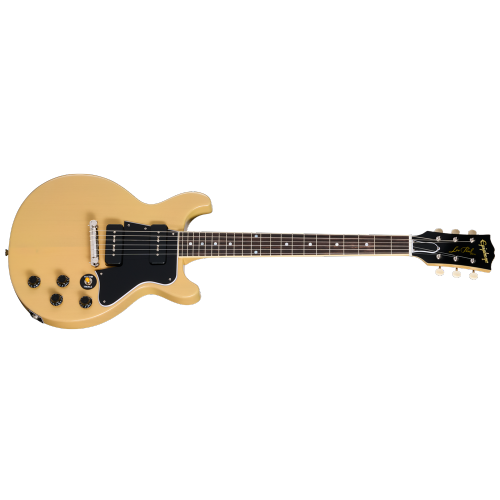 Epiphone 1960 Les Paul Special Double Cut Reissue Electric Guitar with Hardshell Case - TV Yellow