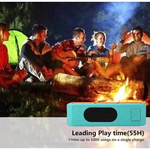 ES-T62 Blueto 10w Bass Stereo Buffered Speaker Bass Solar Charging and LED Flashlight Solar Bluetooth Speaker